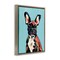 Stupell Industries French Bulldog Modern Floater Framed Canvas Wall Art Design by Yvette St. Amant